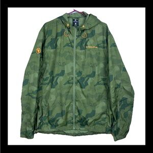 Endura Hummvee Cycling Jacket Windproof Shell Green Men’s 3XL XXXL Camouflage
